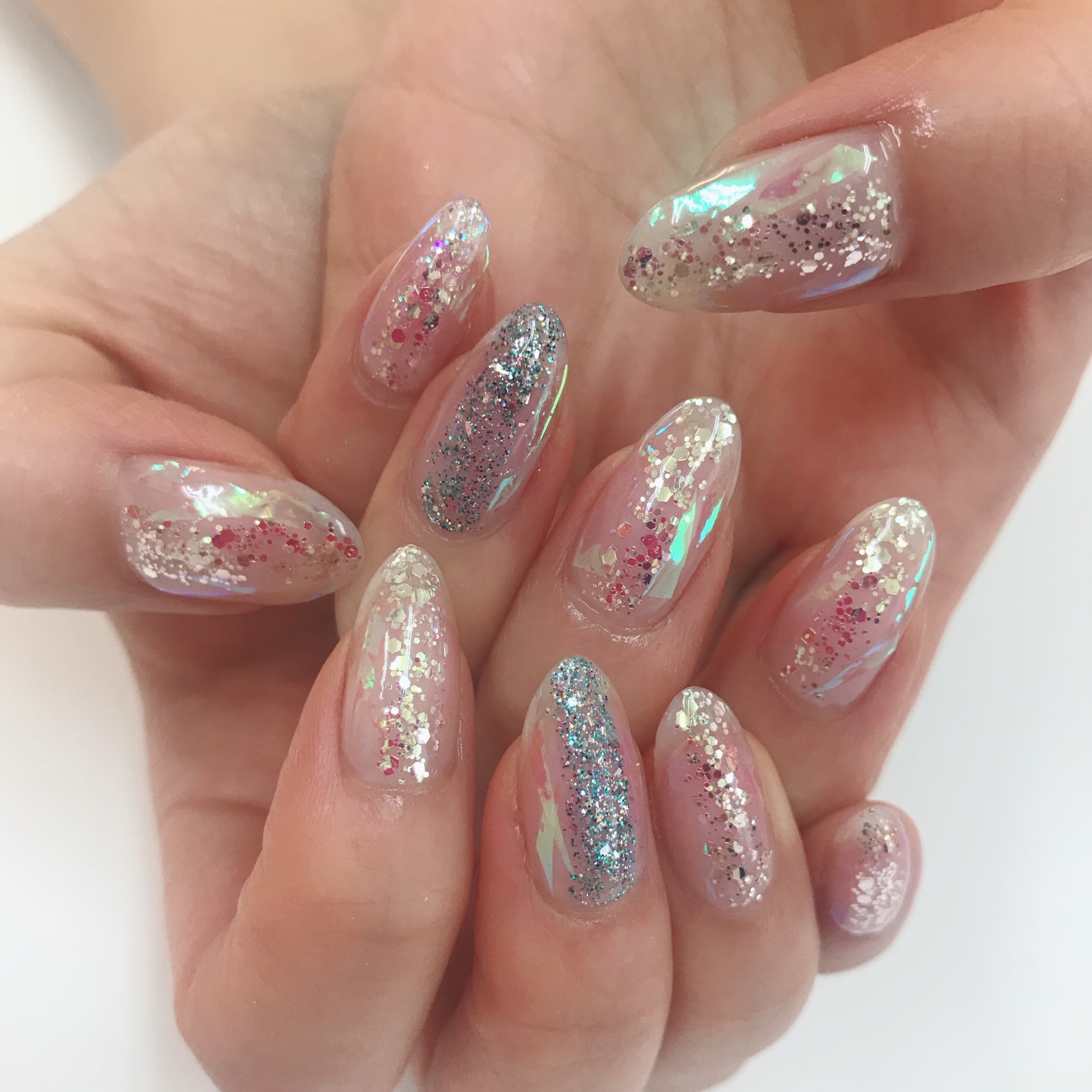 ラメ&フィルムネイル Total Beauty Salon Byu